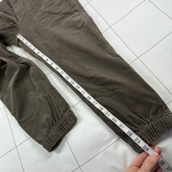 Banana Republic Pants Womens 10 Petite Brown Corduroy Jogger Utility Ankle Zip - Picture 11 of 13
